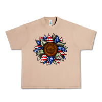 Burro sunflower american flag Urban Heavy Tee - JahusDesignShop