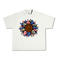 Pistachio sunflower american flag Urban Heavy Tee - JahusDesignShop
