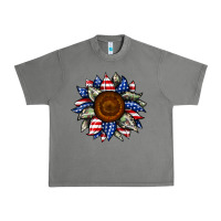 Tornado sunflower american flag Urban Heavy Tee - JahusDesignShop