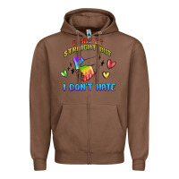 Chestnut i may be straight pride day Zipper Hoodie - MaliasSmallBusiness