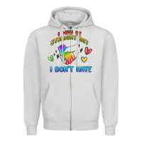 Dove Grey i may be straight pride day Zipper Hoodie - MaliasSmallBusiness