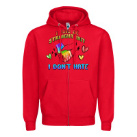Red i may be straight pride day Zipper Hoodie - MaliasSmallBusiness