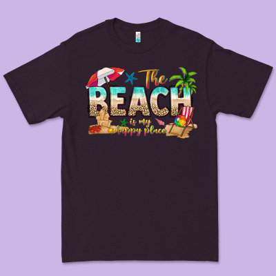The Beach Is My Happy Place Premium Tee Designed By Texasbilliewilder