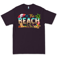 Plum the beach is my happy place Premium Tee - texasbilliewilder