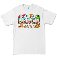 White the beach is my happy place Premium Tee - texasbilliewilder