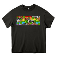 Asphalt Western St. Patrick's Day Shamrock Rainbow Heavy Core Tee - Artiststas