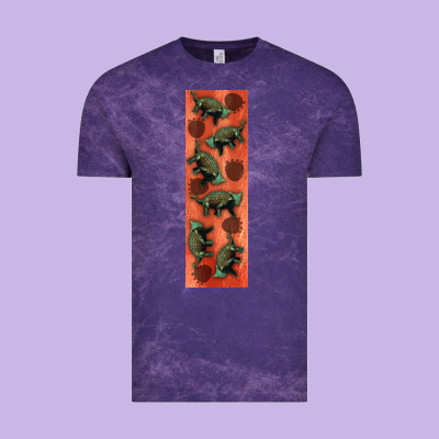 Dinosaur Ankylosaurus Pen Wrap Vintage Tee Designed By Artiststas