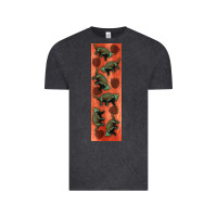 Vintage Black dinosaur ankylosaurus pen wrap Vintage Tee - Artiststas