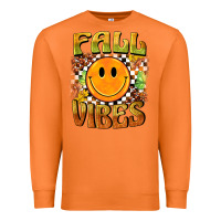 Carrot fall vibes smiley face Premium Sweatshirt - BarkalooDesign