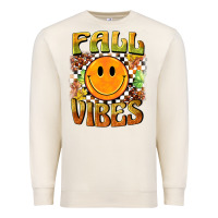 Sandshell fall vibes smiley face Premium Sweatshirt - BarkalooDesign