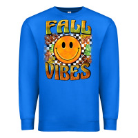True Royal fall vibes smiley face Premium Sweatshirt - BarkalooDesign