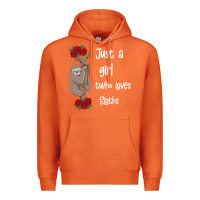 Carrot just a girl who loves sloths Premium Hoodie - Bettercallsaul