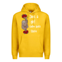 Lemon just a girl who loves sloths Premium Hoodie - Bettercallsaul