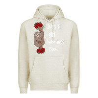 Oatmeal Heather just a girl who loves sloths Premium Hoodie - Bettercallsaul