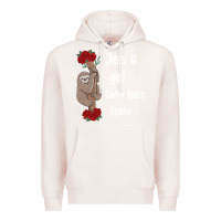 Pale Pink just a girl who loves sloths Premium Hoodie - Bettercallsaul