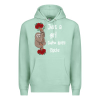 Seafoam just a girl who loves sloths Premium Hoodie - Bettercallsaul