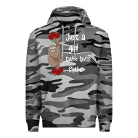 Slate Camo just a girl who loves sloths Premium Hoodie - Bettercallsaul