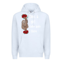 White just a girl who loves sloths Premium Hoodie - Bettercallsaul
