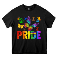 Black hippie pride Heavy Core Tee - texasbilliewilder