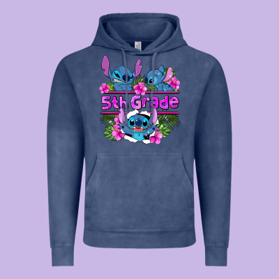 Preview Flower Stitch 5th Grade Vintage Hoodie Designed By Adodesignshop