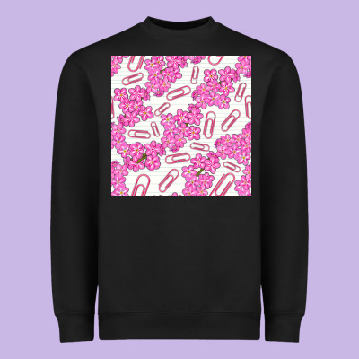 Floral School Seamless Pattern Heavyweight Sweatshirt Designed By Bundleandbundleshop