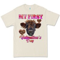 Bone my first valentine's day highland calf Premium Tee - RanaPortraitStore