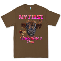 Cacao my first valentine's day highland calf Premium Tee - RanaPortraitStore