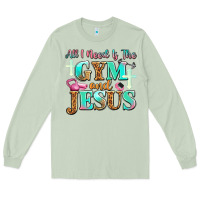 Matcha all i need is the gym and jesus Long Sleeve Tee - JahusDesignShop