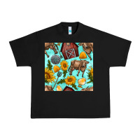 Black farm seamless pattern Urban Heavy Tee - BundleAndBundleShop