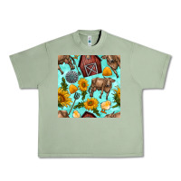 Oil Green farm seamless pattern Urban Heavy Tee - BundleAndBundleShop