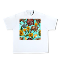 White farm seamless pattern Urban Heavy Tee - BundleAndBundleShop