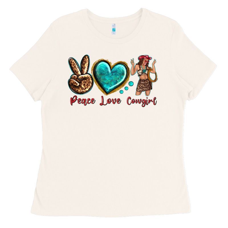 Peace Love Cowgirl Ladies Tee by texasbilliewilder | Teevron