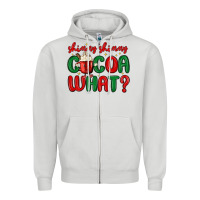 Dove Grey shimmy shimmy cocoa what Zipper Hoodie - MaliasSmallBusiness