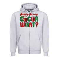 Heather Grey shimmy shimmy cocoa what Zipper Hoodie - MaliasSmallBusiness
