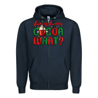 Navy shimmy shimmy cocoa what Zipper Hoodie - MaliasSmallBusiness
