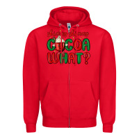 Red shimmy shimmy cocoa what Zipper Hoodie - MaliasSmallBusiness