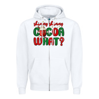 White shimmy shimmy cocoa what Zipper Hoodie - MaliasSmallBusiness