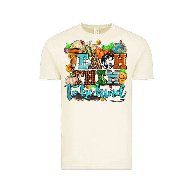Teach Them To Be Kind With Pumpkins And Fall Vintage Tee by AdoDesignShop | Teevron