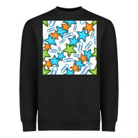 Black stars school seamless pattern Heavyweight Sweatshirt - BundleAndBundleShop