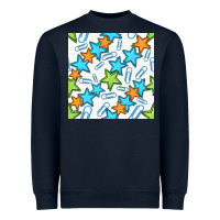 Navy stars school seamless pattern Heavyweight Sweatshirt - BundleAndBundleShop