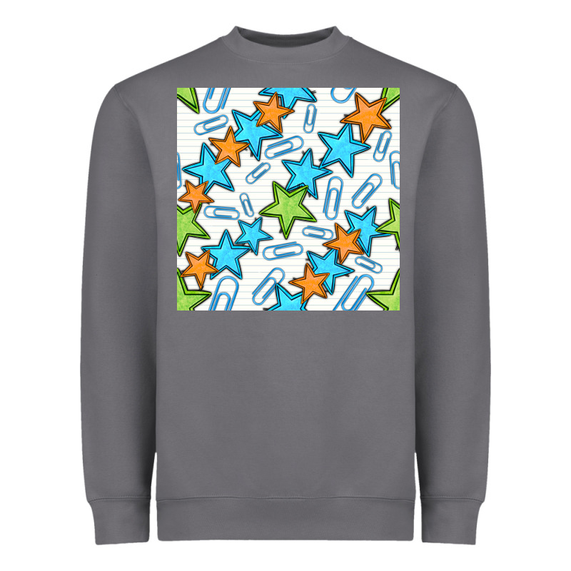 Stars School Seamless Pattern Heavyweight Sweatshirt by BundleAndBundleShop | Teevron