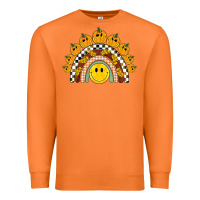 Carrot fall smiley face groovy rainbow Premium Sweatshirt - BarkalooDesign