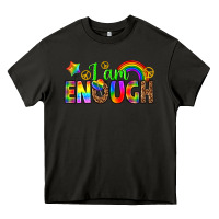 Asphalt i am enough Heavy Core Tee - texasbilliewilder