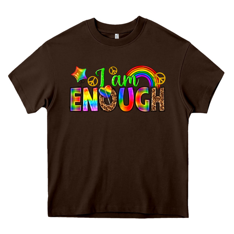 I Am Enough Heavy Core Tee by texasbilliewilder | Teevron