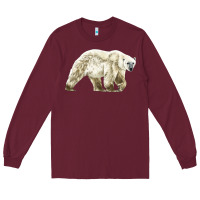 Burgundy Polar Bear Long Sleeve Tee - LillyAllenDesigns