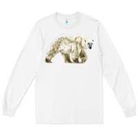 White Polar Bear Long Sleeve Tee - LillyAllenDesigns