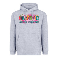 Heather Grey unafraid i know who holds tomorrow Heavyweight Hoodie - Artiststas