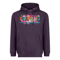 Plum unafraid i know who holds tomorrow Heavyweight Hoodie - Artiststas