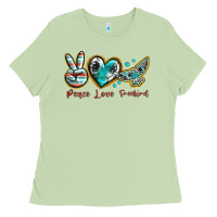 Matcha peace love freebird Ladies Tee - texasbilliewilder