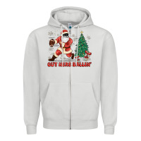 Dove Grey out here ballin' Zipper Hoodie - MaliasSmallBusiness